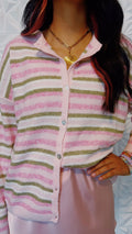 Kaia striped cardigan