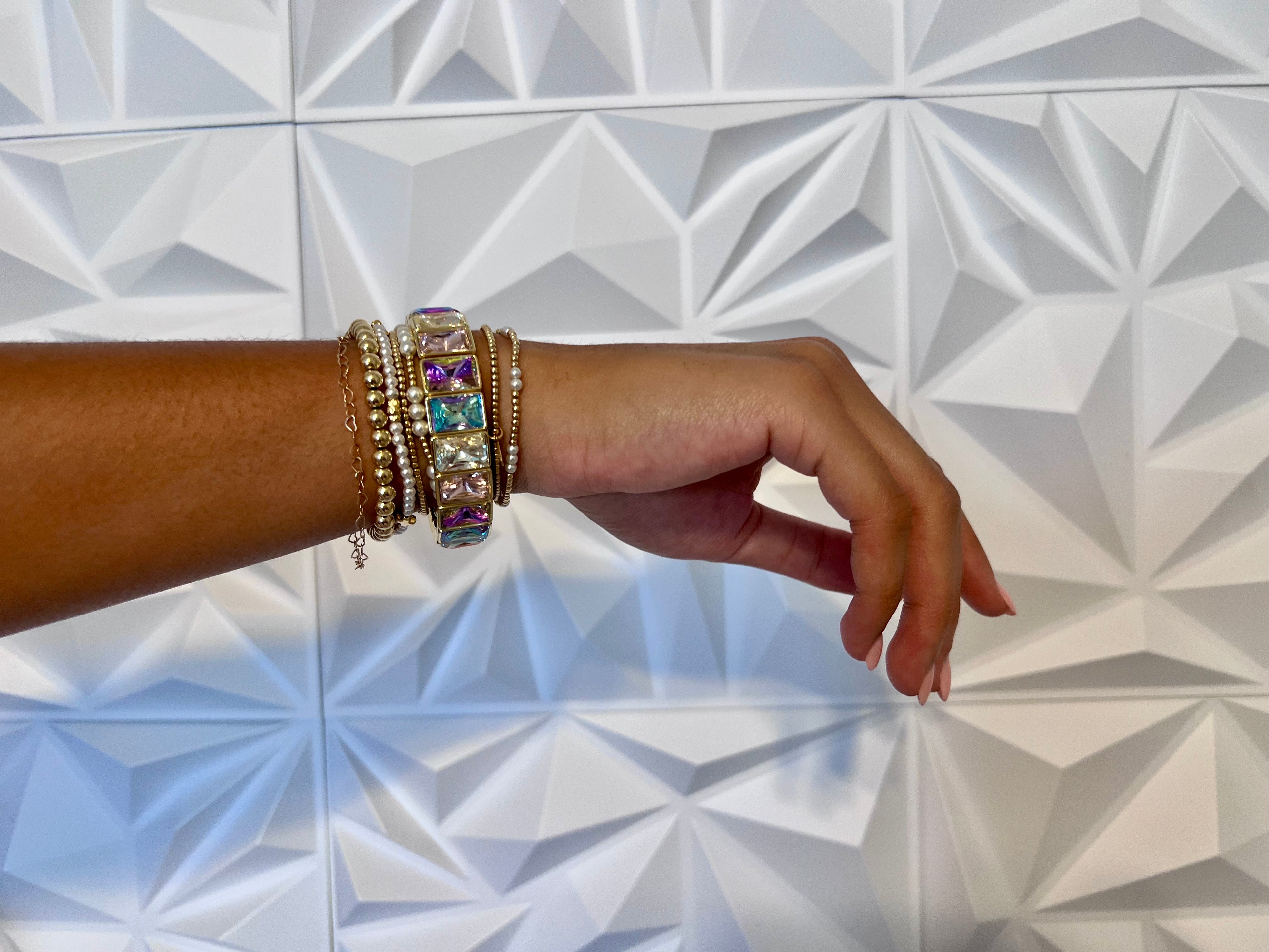 Crystal multi color bracelet