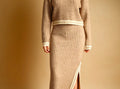 Cable knit skirt