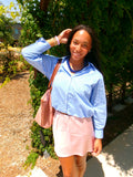 Skye blue blouse