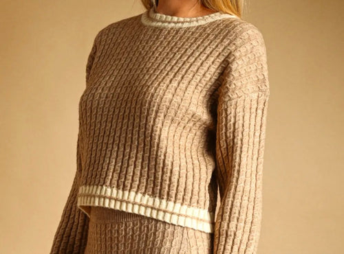 Cable knit top