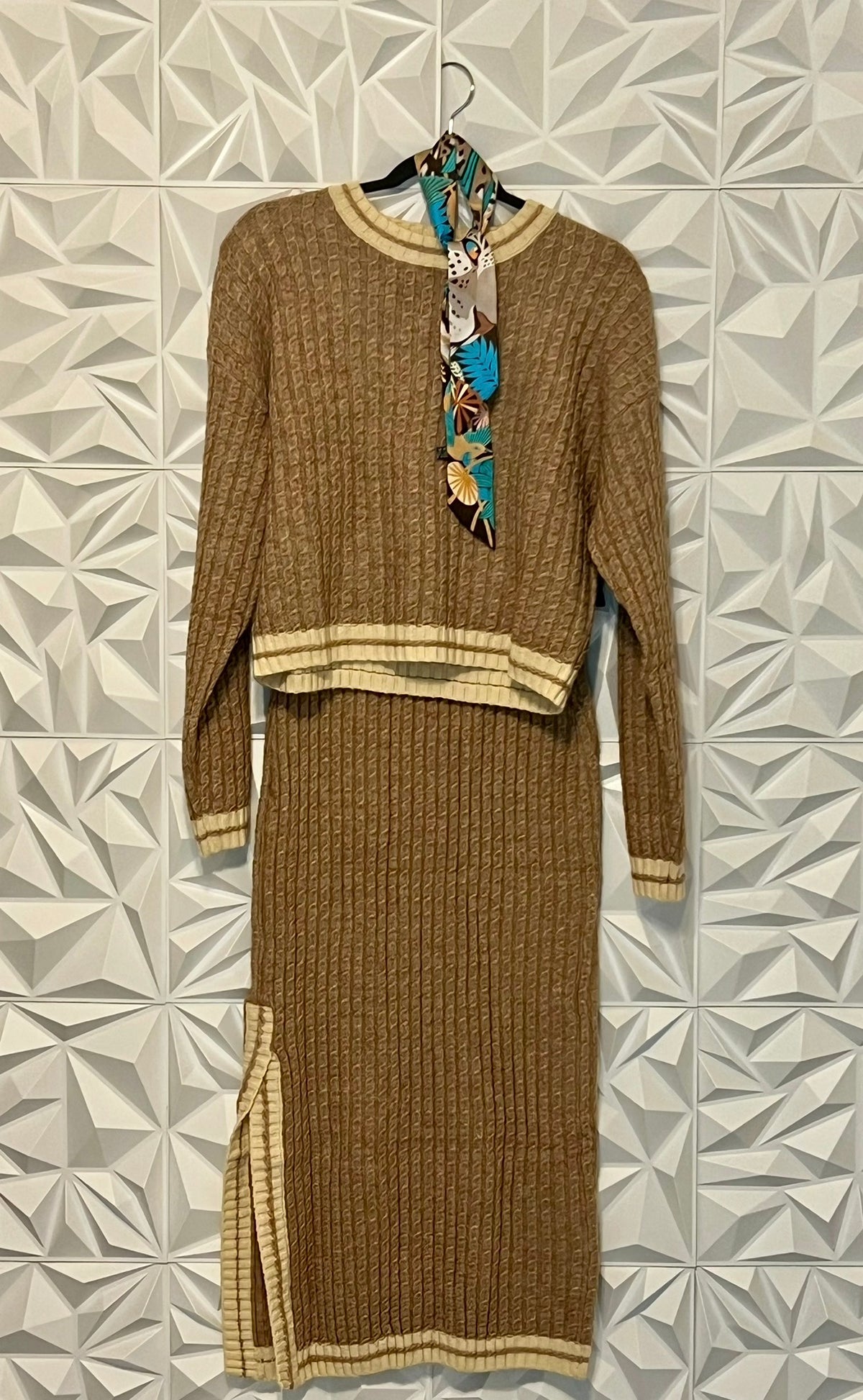 Cable knit top